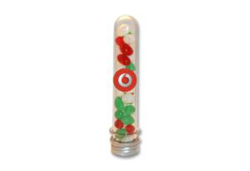 Picture of BRANDED TEST TUBE FILLED WITH JELLYBEANS