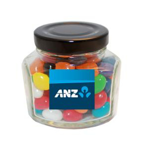 Picture of Mini Screw Top Jar with mini mixed jelly beans